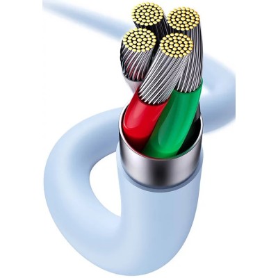 Baseus Jelly USB - Lightning kábel, 2,4A, 2m - Kék
