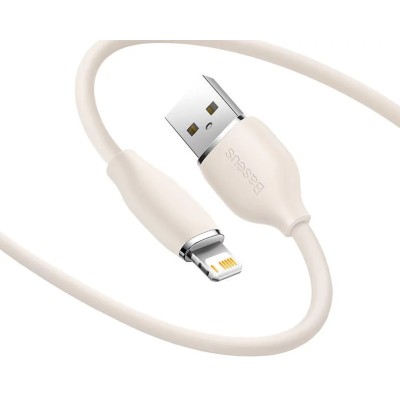 Baseus Jelly USB - Lightning kábel, 2,4A, 1,2m - Rózsaszín
