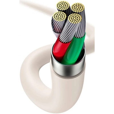 Baseus Jelly USB - Lightning kábel, 2,4A, 1,2m - Rózsaszín