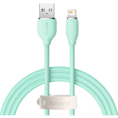 Baseus Jelly USB - Lightning kábel, 2,4A, 1,2m - Zöld