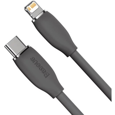 Baseus Jelly USB-C - Lightning kábel, 20W, 1,2m - Fekete