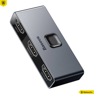 Baseus Matrix HDMI Splitter - 2 irányú HDMI kapcsoló - Sötét szürke