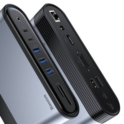 Baseus Working Station 16 portos dokkoló állomás, HUB USB-C