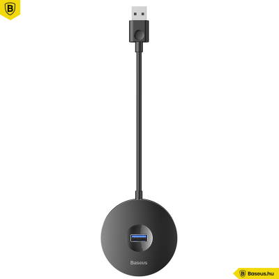 Baseus HUB adapter USB 3.0 - 4xUSB 15 cm-es kábellel- Fekete