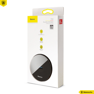 Baseus HUB adapter USB 3.0 - 4xUSB 1m-es kábellel - Fekete