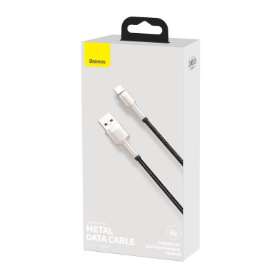 Baseus Cafule USB-USB-C kábel, 66 W, 1 m, fekete