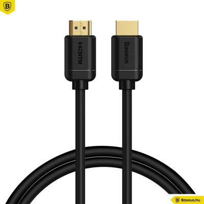 Baseus HDMI 2.0 kábel 4K 60 Hz 3D HDR 18 Gbps 1m - Fekete