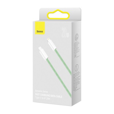 Baseus Dynamic sorozat USB-C / Lightning  kábel, 20 W, 1 m, zöld