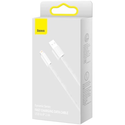 Baseus Dynamic Lightning USB-kábel, 2,4A, 2m (fehér) 