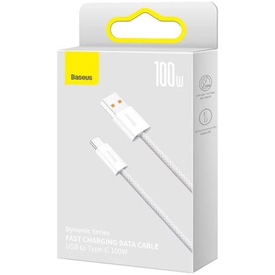 Baseus Dynamic Series kábel, USB – USB-C  100W, 2m (fehér)