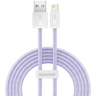 Baseus Dynamic 2 series USB - Lightning töltőkábel, adatkábel, 2.4A, 2m (lila)
