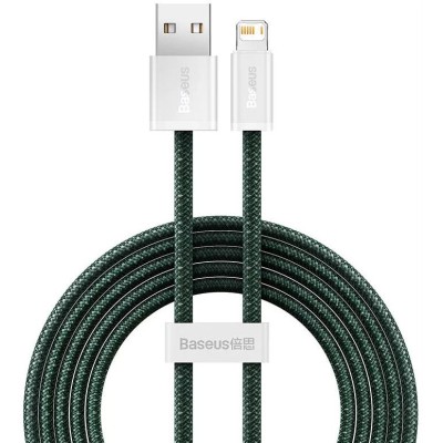 Baseus Dynamic 2 series USB - Lightning töltőkábel, adatkábel, 2.4A, 2m (zöld)