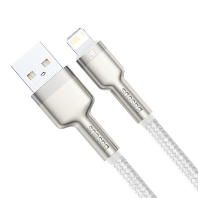 Baseus USB-kábel a Lightning Cafule-hez, 2,4A, 1 m, fehér