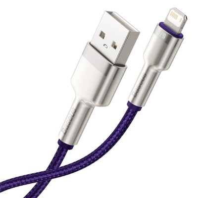 Baseus Cafule USB - Lightning  kábel, 2,4A, 1 m (ibolya)