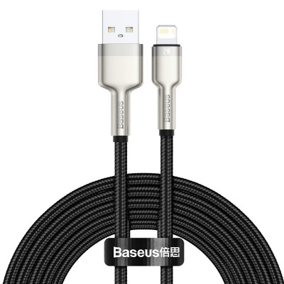 Baseus Cafule USB-kábel Lightning, 2,4A, 2m, fekete