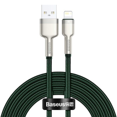 Baseus Cafule USB - Lightning kábel, 2,4A, 2m (zöld)