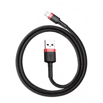 Baseus Cafule 2.4A Lightning USB-kábel 0.5m, fekete-piros