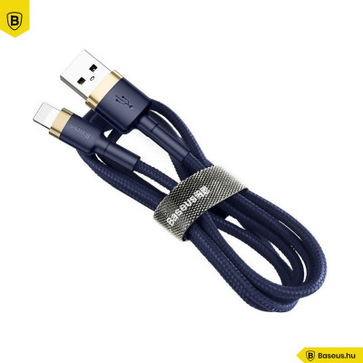 Baseus USB Lightning Cafule 2,4A 1 m-es kábel- Arany-sötétkék