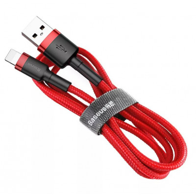 Baseus Cafule 1,5A 2 m-es Lightning USB-kábel, piros