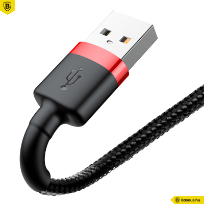 Baseus iPhone töltőkábel Cafule 1,5A 2m - Piros/Fekete