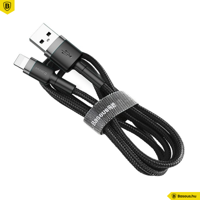 Baseus iPhone Lightning gyors adat, töltőkábel 1,5 A - 2m - Fekete