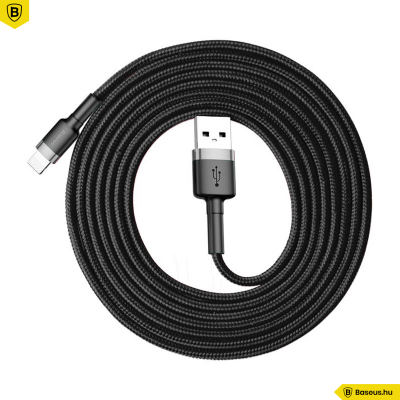 Baseus iPhone Lightning gyors adat, töltőkábel 1,5 A - 2m - Fekete