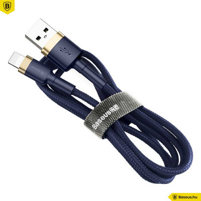 Baseus iPhone töltőkábel Cafule 1,5A 2m - Arany/Kék