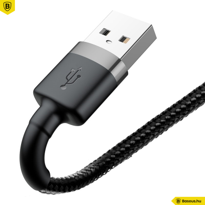 Baseus iPhone Lightning gyors adat, töltőkábel 2A - 3m - Fekete