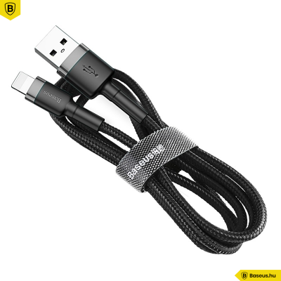 Baseus iPhone Lightning gyors adat, töltőkábel 2A - 3m - Fekete