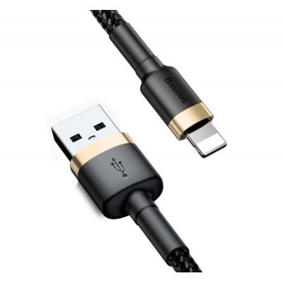 Baseus Cafule USB Lightning 2A 3 m-es kábel, arany-fekete