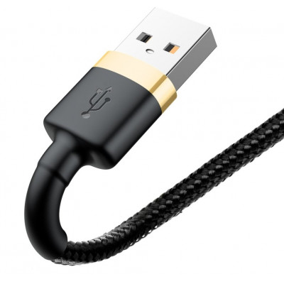 Baseus Cafule USB Lightning 2A 3 m-es kábel, arany-fekete