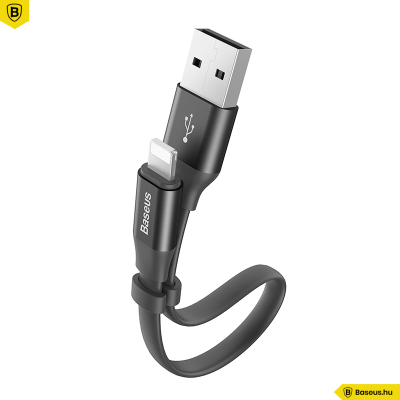 Baseus Nimble iPhone/lightning adat/töltőkábel 23cm - Fekete
