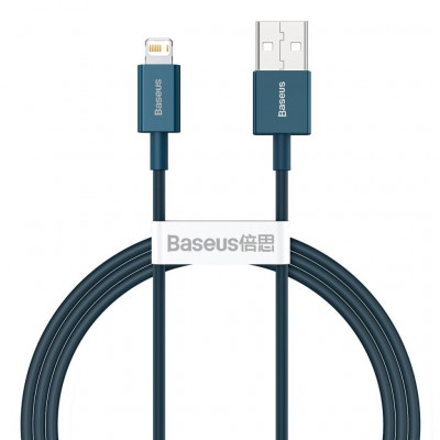 Baseus USB-kábel a Lightning Superior sorozat, 2,4A, 1 m, kék