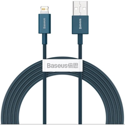 Baseus USB-kábel a Lightning Superior sorozat, 2,4 A, 2 m (kék)