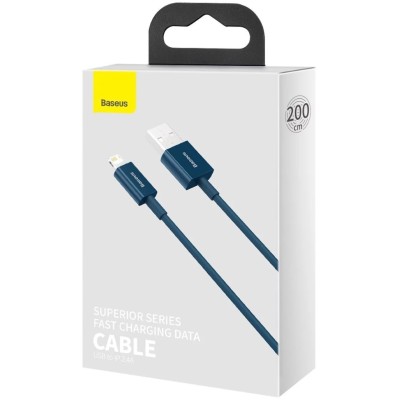 Baseus USB-kábel a Lightning Superior sorozat, 2,4 A, 2 m (kék)