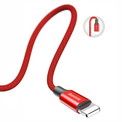 Baseus Yiven USB Lightning 1,8 m 2A kábel, piros