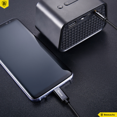 Baseus M01 Yiven USB-C - 3,5 Jack összekötő audio kábel 1,2m - Fekete