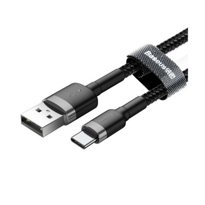 Baseus Cafule 2.4A USB-Micro USB kábel 0.5m, szürke-fekete