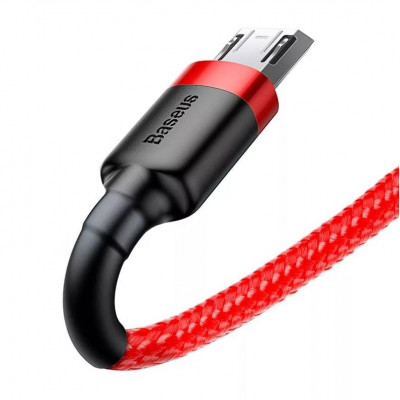 Baseus Cafule 2.4A USB-Micro USB kábel 1m, piros