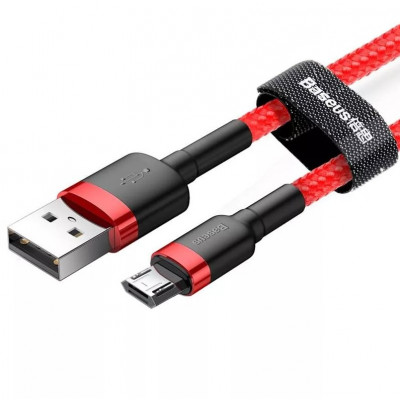 Baseus Cafule 2.4A USB-Micro USB kábel 1m, piros
