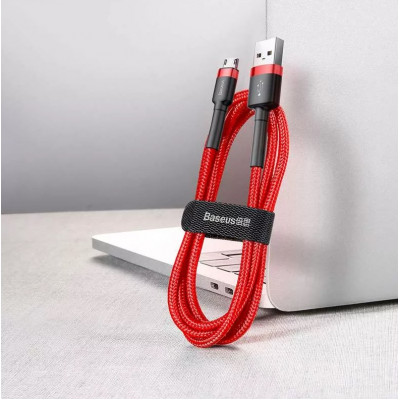 Baseus Cafule 1,5A 2 m-es USB-Micro USB-kábel, piros