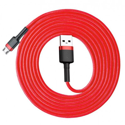 Baseus Cafule 1,5A 2 m-es USB-Micro USB-kábel, piros