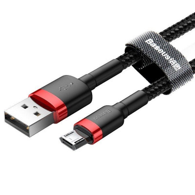 Baseus Cafule 1,5A USB-Micro USB-kábel 2m, piros-fekete