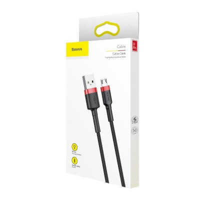 Baseus Cafule 1,5A USB-Micro USB-kábel 2m, piros-fekete
