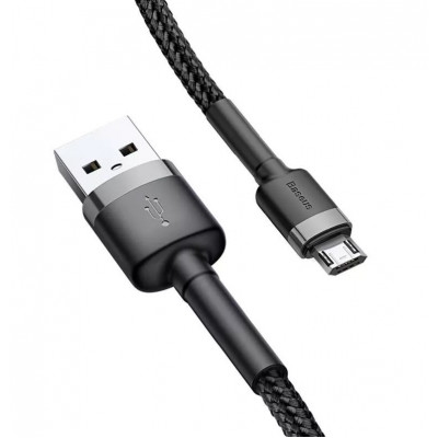 Baseus Cafule 1,5A 2 m-es USB-Micro USB-kábel,szürke-fekete