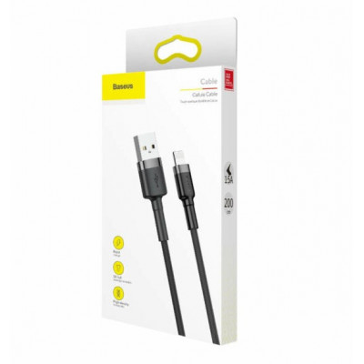 Baseus Cafule 1,5A 2 m-es USB-Micro USB-kábel,szürke-fekete