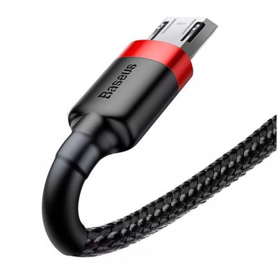 Baseus Cafule 2A 3 m USB-Micro USB kábel, fekete-piros