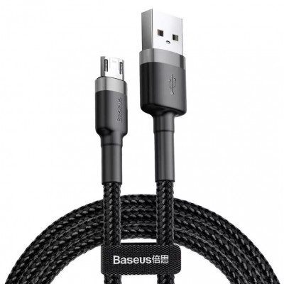 Baseus Cafule 2A USB-Micro USB kábel 3 m, fekete-szürke