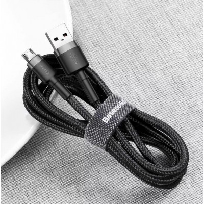 Baseus Cafule 2A USB-Micro USB kábel 3 m, fekete-szürke