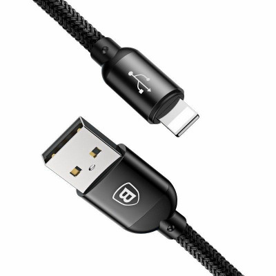 Baseus 3 az 1-ben USB-C / Lightning / Micro USB kábel 3,5A 0,3 m, fekete
